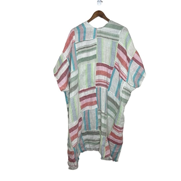 NWOT Free People 100% Linen Sail Away Kimono One Size - Picture 12 of 13